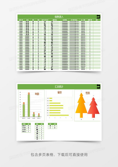 客户资料管理系统Excel模板下载 熊猫办公